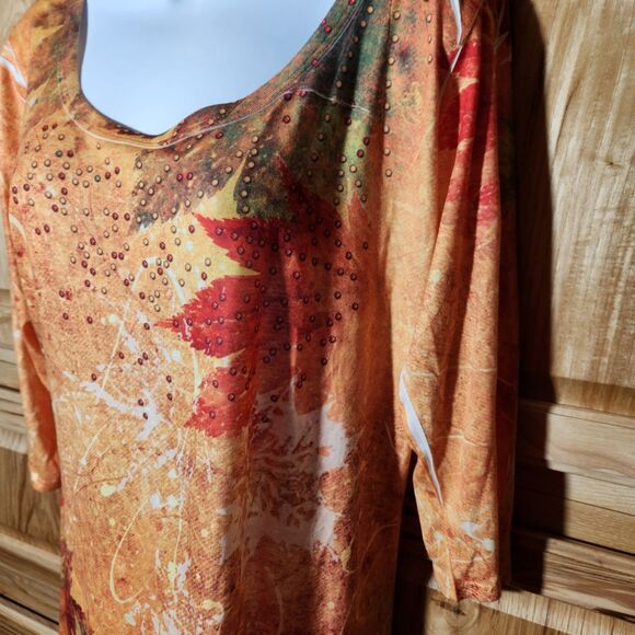 Artisans Women’s Shirt | Medium | 3/4 Sleeve | Long Length | Lightweight - Picture 3 of 7